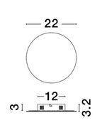 Aplica Nova Luce CYRCLE 9248154