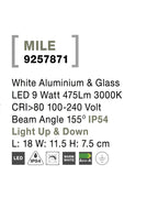 Aplica exterior iluminare sus/jos Nova Luce MILE 9257871