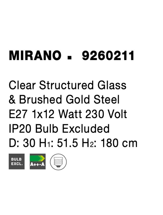 Pendul Nova Luce MIRANO 9260211