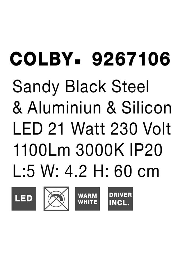 Aplica Nova Luce COLBY 9267106