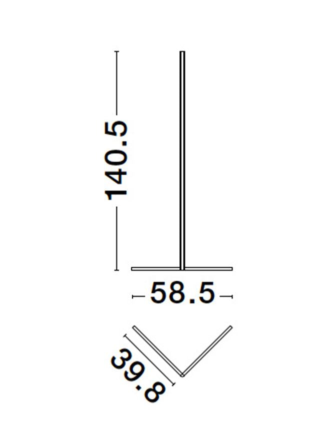 Lampadar Nova Luce V-LINE 9267109