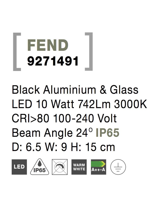 Proiector exterior fatade/plante Nova Luce FEND 9271491