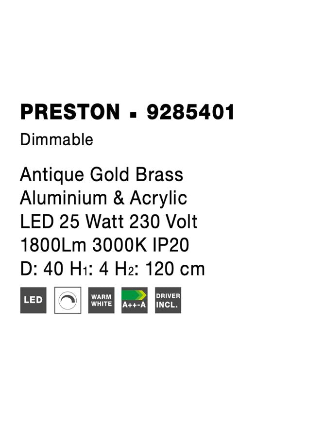 Lustra Nova Luce PRESTON 9285401