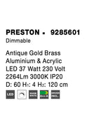 Lustra Nova Luce PRESTON 9285601