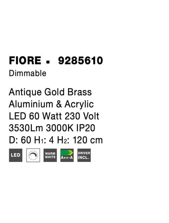 Lustra Nova Luce FIORE 9285610