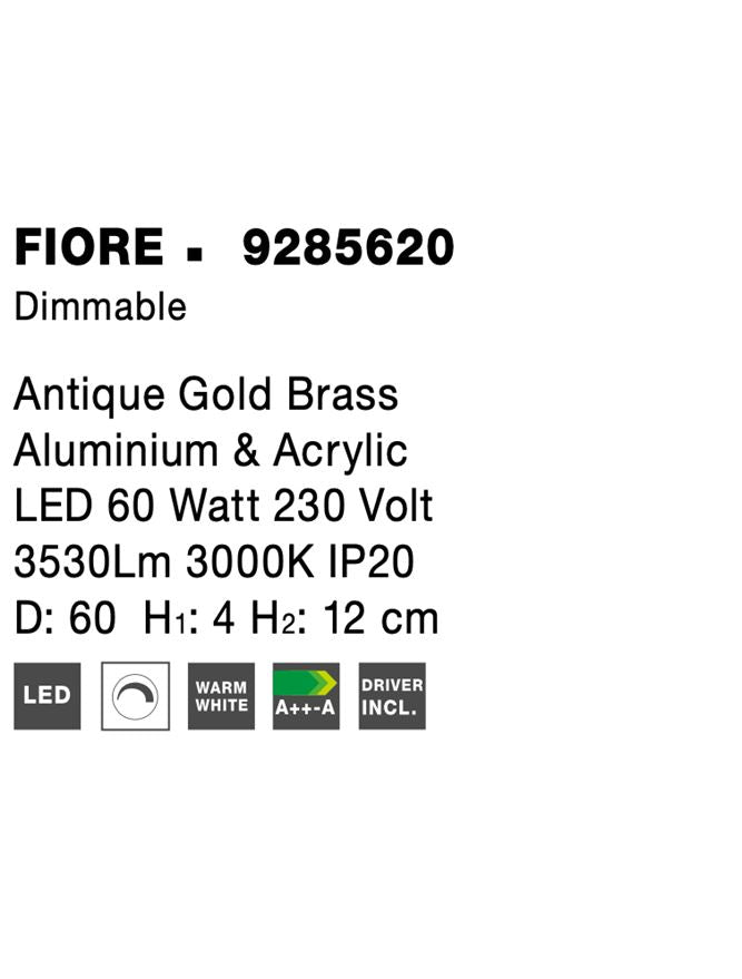 Plafoniera Nova Luce FIORE 9285620