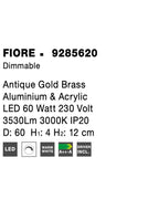 Plafoniera Nova Luce FIORE 9285620
