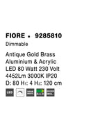 Lustra Nova Luce FIORE 9285810