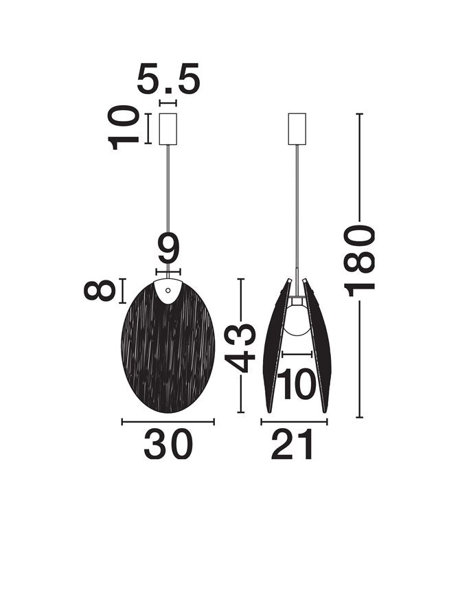 Pendul Nova Luce SHELINA 9333219