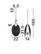 Pendul Nova Luce SHELINA 9333220