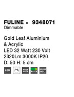 Plafoniera Nova Luce FULINE 9348071