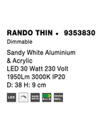 Plafoniera Nova Luce RANDO THIN 9353830