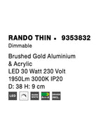 Plafoniera Nova Luce RANDO THIN 9353832
