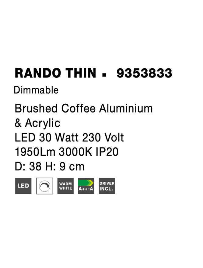 Plafoniera Nova Luce RANDO THIN 9353833