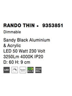 Plafoniera Nova Luce RANDO THIN 9353851