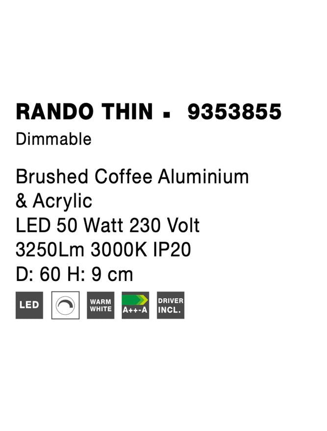 Plafoniera Nova Luce RANDO THIN 9353855