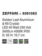 Plafoniera Nova Luce ZEFFARI 9361083