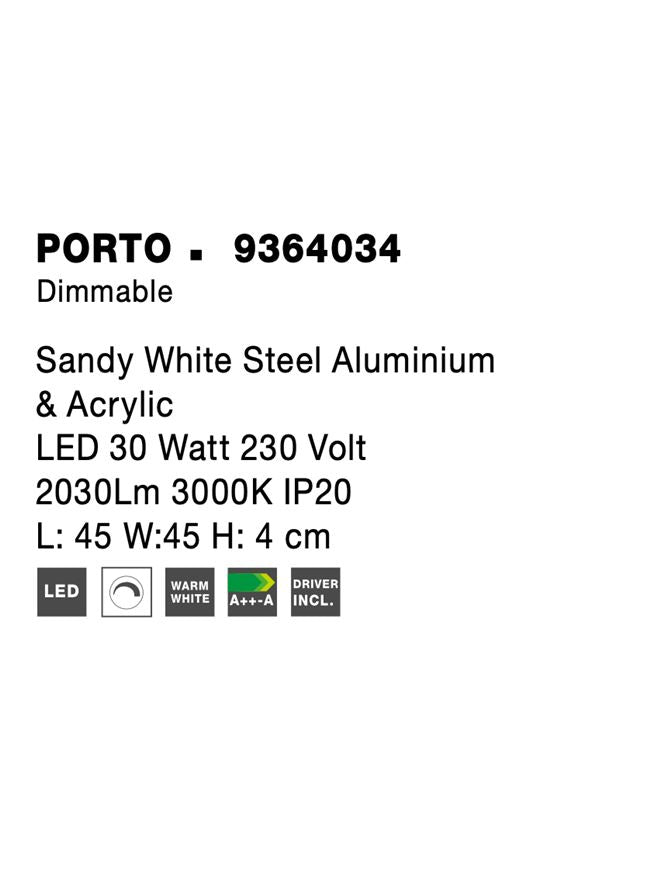 Plafoniera Nova Luce PORTO 9364034