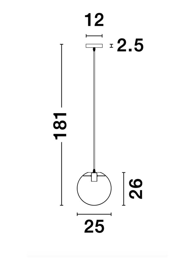 Pendul Nova Luce MIRALE 9416925