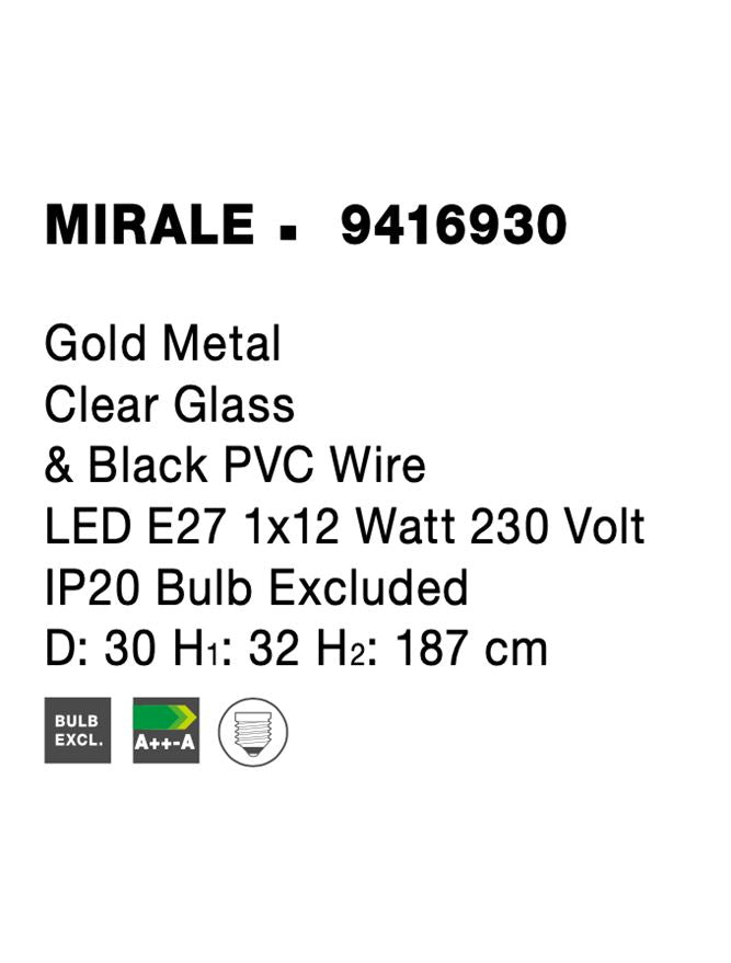 Pendul Nova Luce MIRALE 9416930