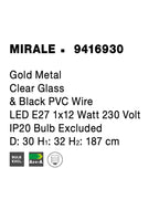 Pendul Nova Luce MIRALE 9416930