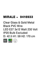 Lustra Nova Luce MIRALE 9416933