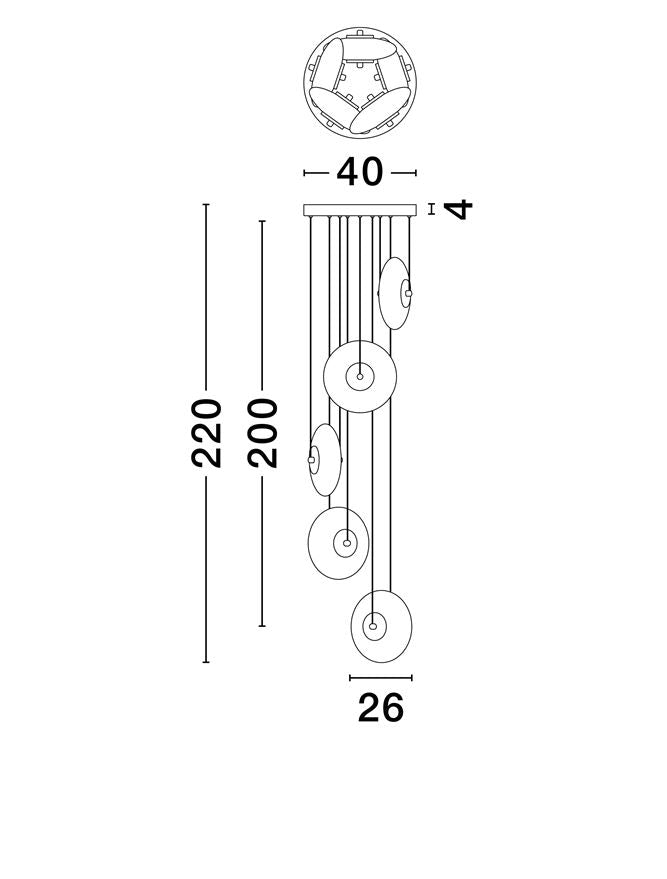 Candelabru Nova Luce BALLET 9416947