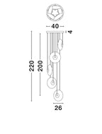 Candelabru Nova Luce BALLET 9416947