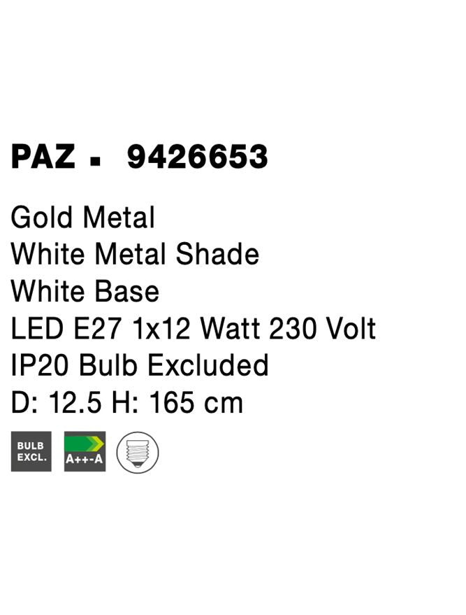 Lampadar Nova Luce PAZ 9426653