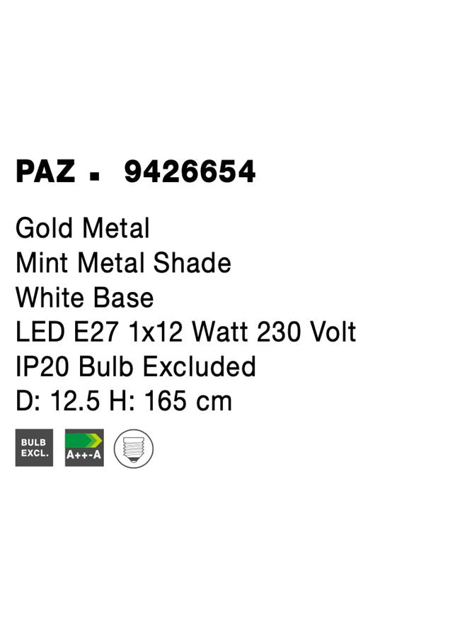 Lampadar Nova Luce PAZ 9426654