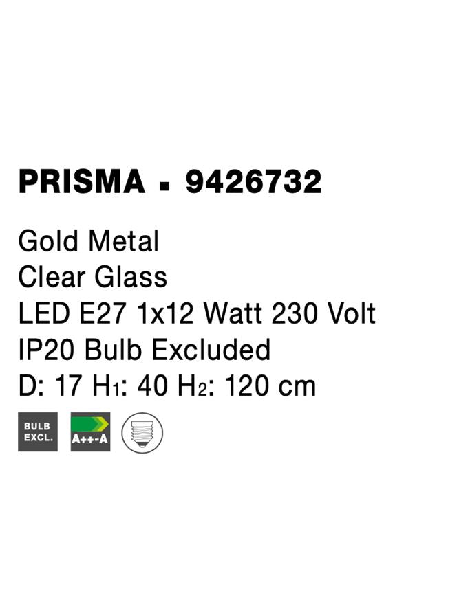 Pendul Nova Luce PRISMA 9426732