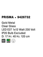 Pendul Nova Luce PRISMA 9426732