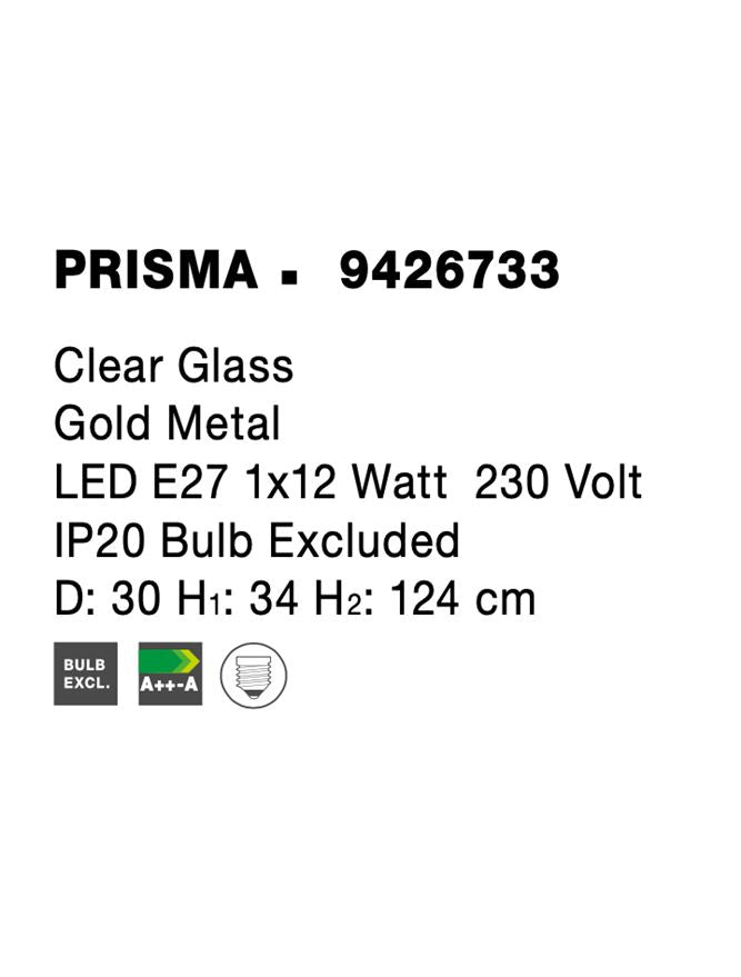 Pendul Nova Luce PRISMA 9426733