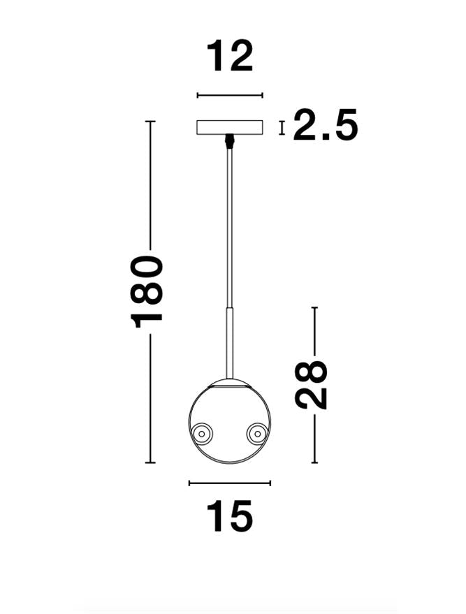Pendul Nova Luce SPADA 9426751
