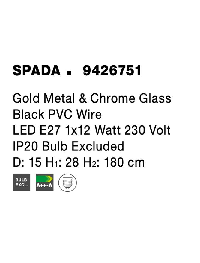 Pendul Nova Luce SPADA 9426751