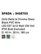 Lustra Nova Luce SPADA 9426753