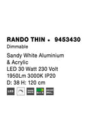 Lustra Nova Luce RANDO THIN 9453430