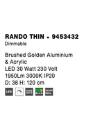 Lustra Nova Luce RANDO THIN 9453432