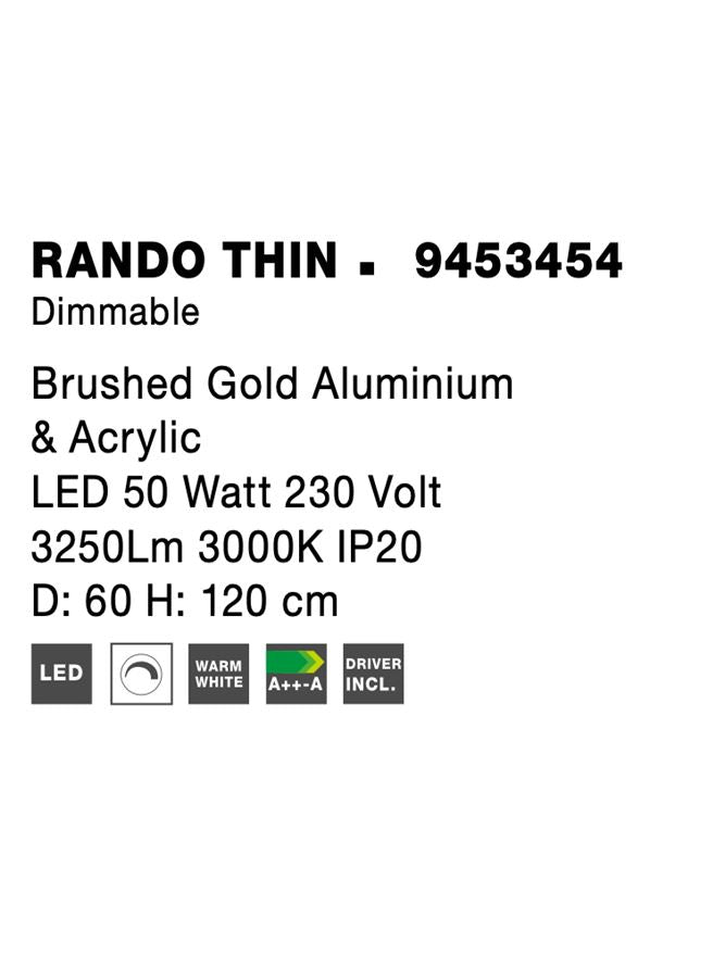 Lustra Nova Luce RANDO THIN 9453454