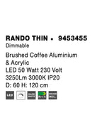 Lustra Nova Luce RANDO THIN 9453455