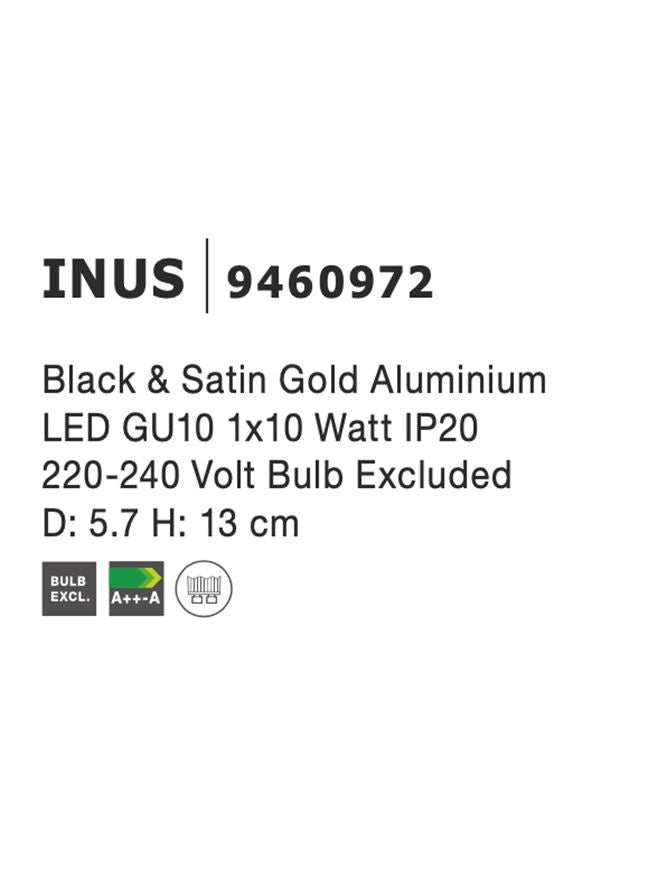 Aplica Nova Luce INUS 9460972