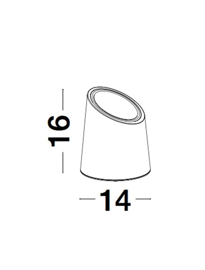 Proiector exterior fatade/plante Nova Luce FOX 9470581