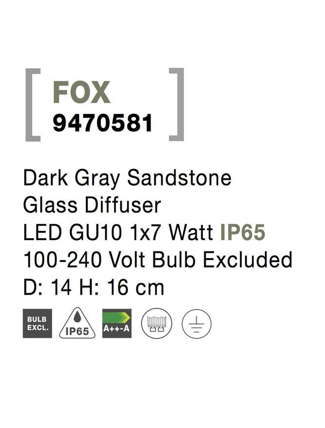 Proiector exterior fatade/plante Nova Luce FOX 9470581