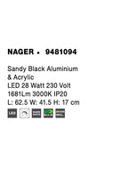 Plafoniera Nova Luce NAGER 9481094