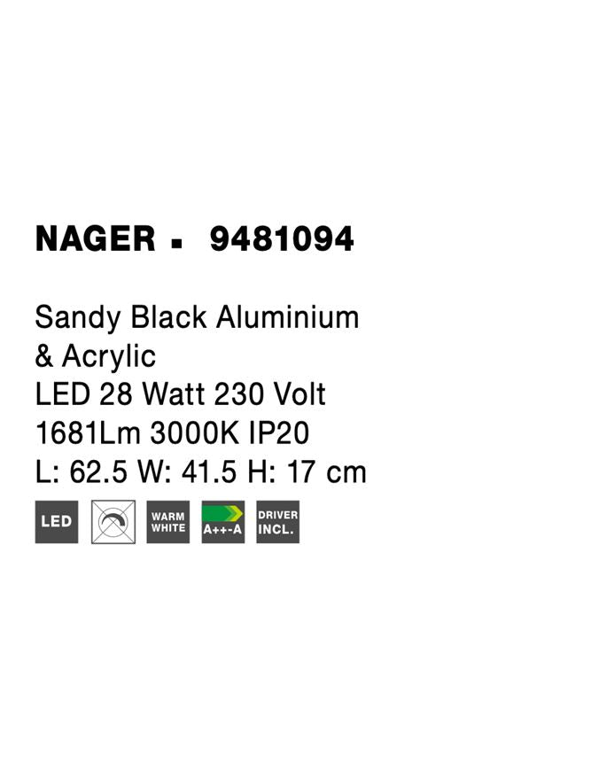 Plafoniera Nova Luce NAGER 9481094