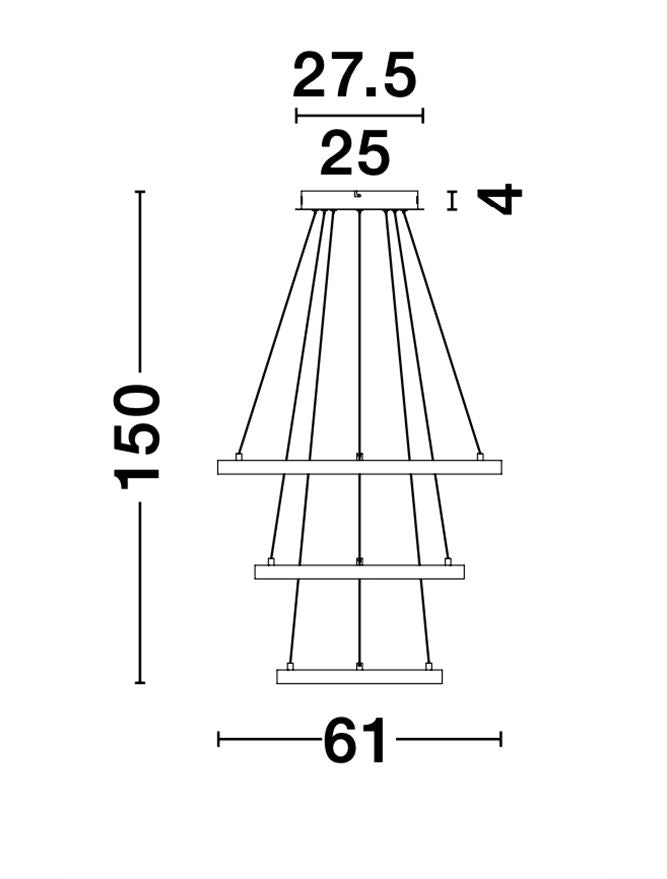 Lustra Nova Luce LEON 9501430