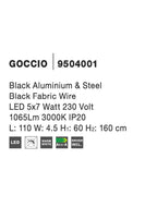 Lustra Nova Luce GOCCIO 9504001