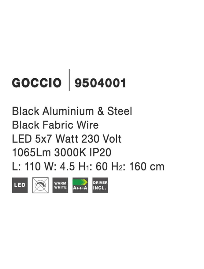 Lustra Nova Luce GOCCIO 9504001