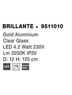 Pendul Nova Luce BRILLANTE 9511010