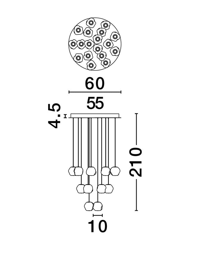 Candelabru Nova Luce IFOS 9511015